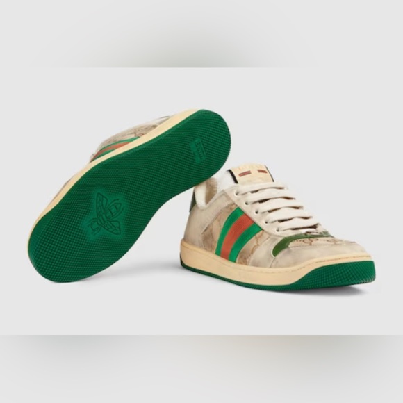 🔥SOLD🔥 Gucci SCREENER LEATHER SNEAKER 35 - Picture 2 of 4